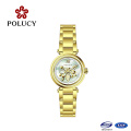 Flower in Dial All Stainless Steel Swiss Ronda Quartz Movement Lady Watch